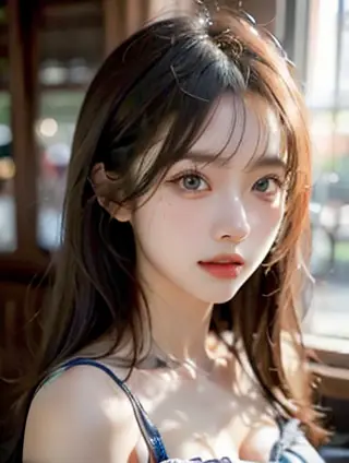 元旦的青色天空与动漫中的女生：一场视觉与情感的盛宴